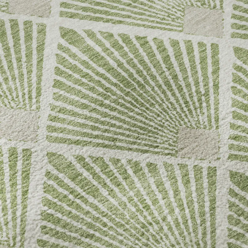 Luxury Washable Indoor/Outdoor The Reserve Aloe 2\'3\" x 7\'6\" Runner Rug