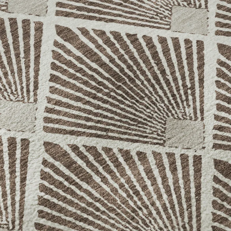 Luxury Washable Indoor/Outdoor The Reserve Brown 3\' x 5\' Rug