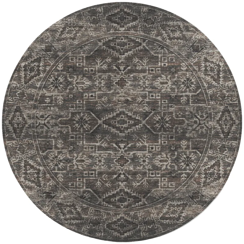 Tuscany Gray 10\' x 10\' Round Rug