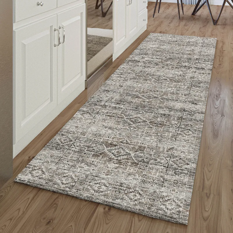 Tuscany Gray 2\'6\" x 12\' Runner Rug