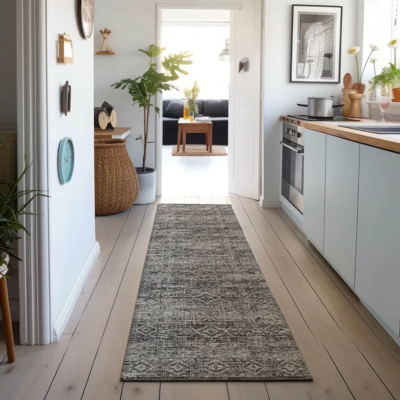Tuscany Gray 2\'6\" x 12\' Runner Rug