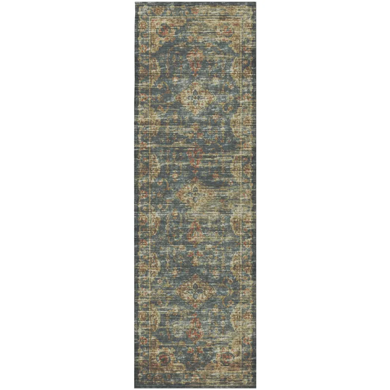Tuscany Teal 2\'6\" x 12\' Runner Rug