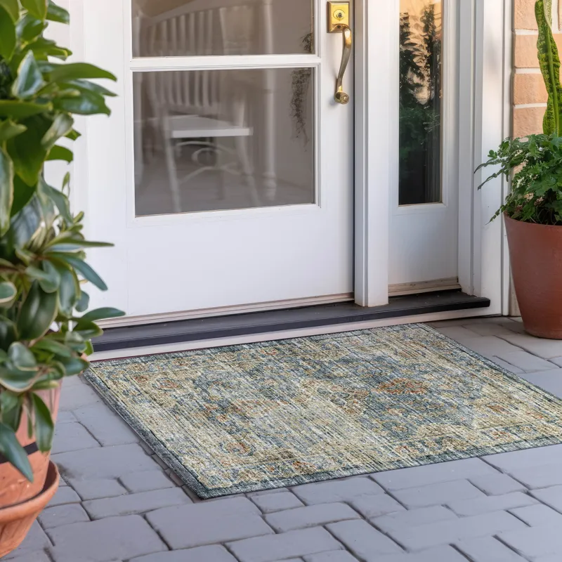 Tuscany Teal 1\'8\" x 2\'6\" Rug