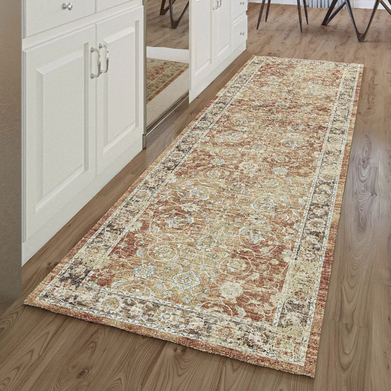 Tuscany Paprika 2\'6\" x 10\' Runner Rug