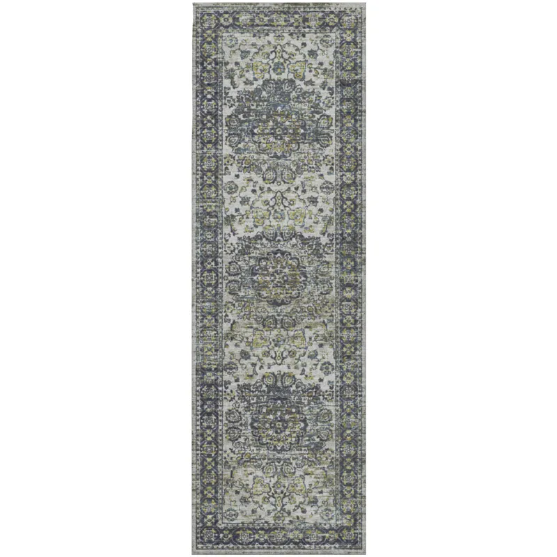 Tuscany Silver 2\'6\" x 8\' Runner Rug