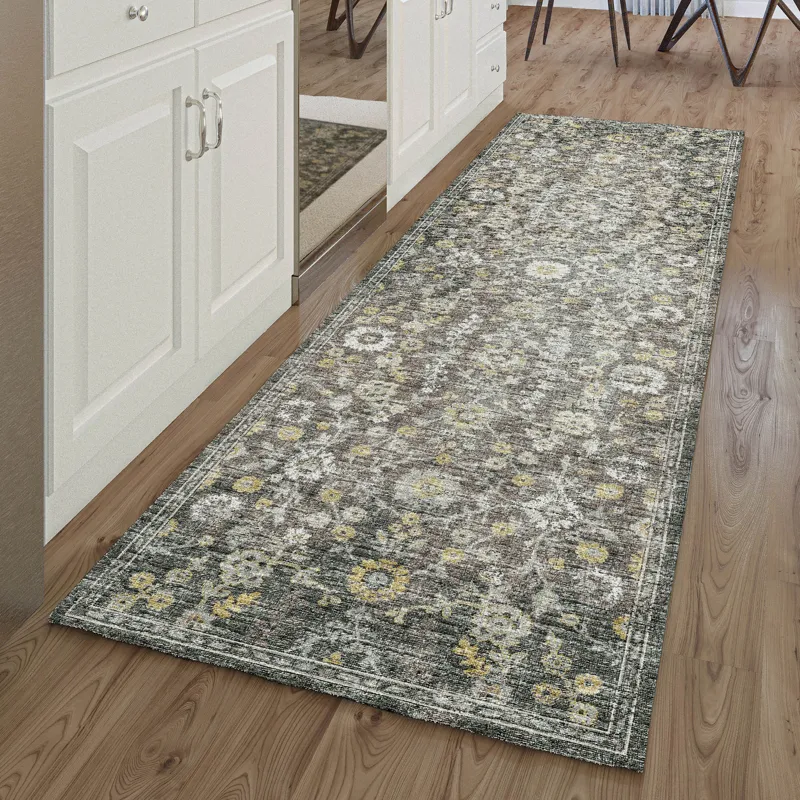 Tuscany Gray 2\'6\" x 12\' Runner Rug