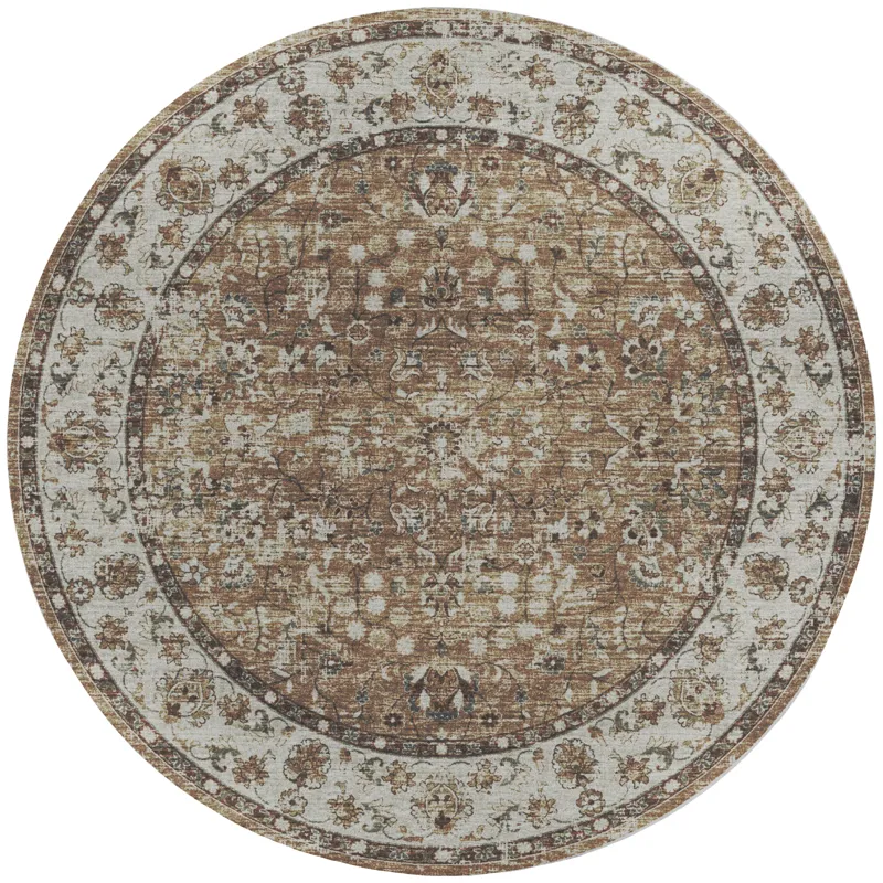 Tuscany Taupe 10\' x 10\' Round Rug