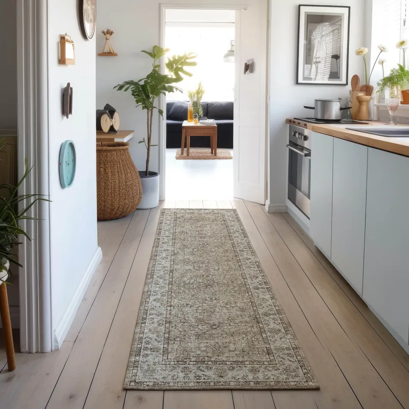 Tuscany Taupe 2\'6\" x 8\' Runner Rug