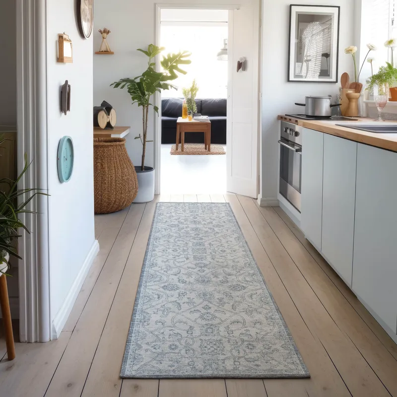 Tuscany Denim 2\'6\" x 8\' Runner Rug