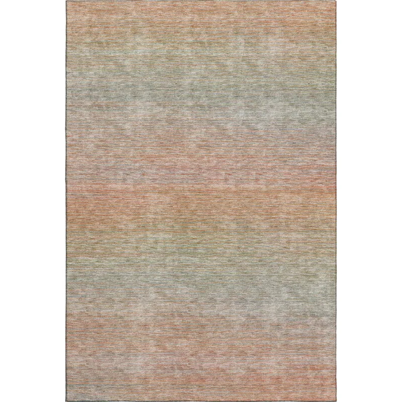 Luxury Washable Trevi Coral 5\' x 7\'6\" Rug