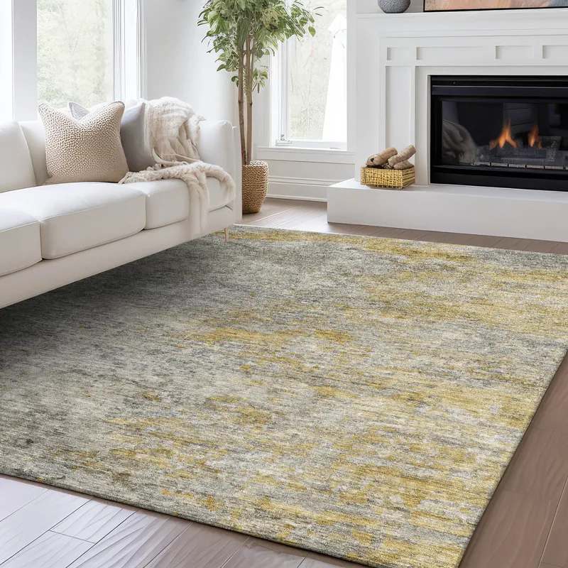 Luxury Washable Trevi Gray 3\' x 5\' Rug
