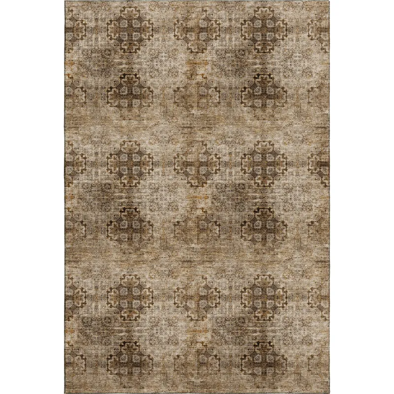 Luxury Washable Trevi Taupe 5\' x 7\'6\" Rug