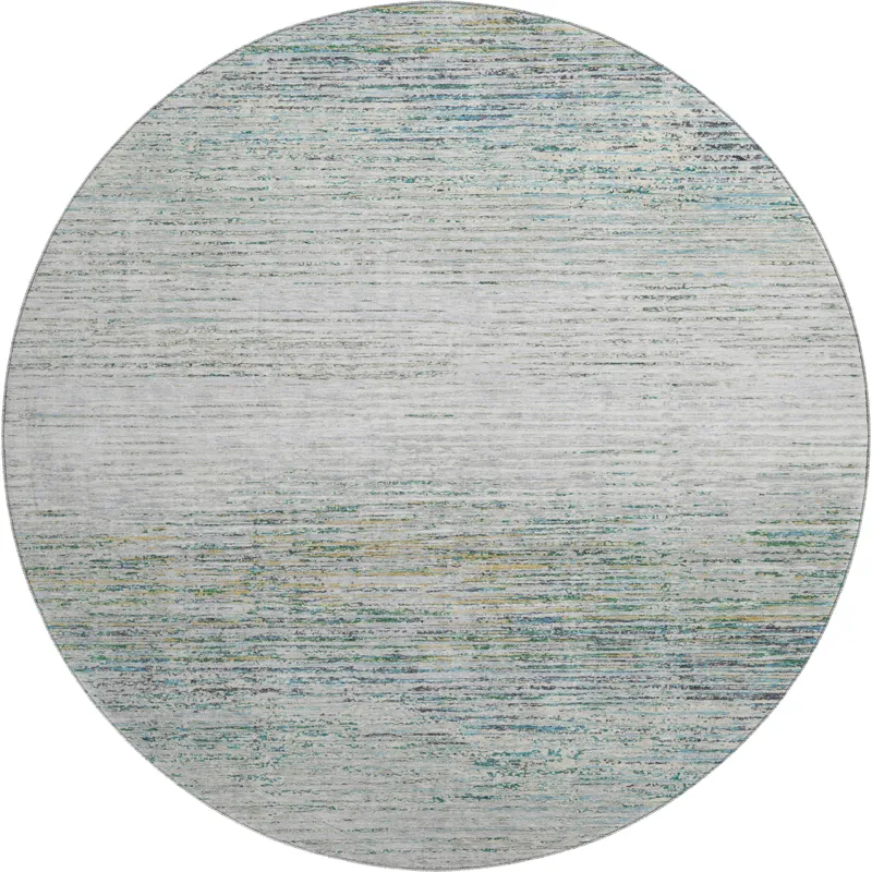 Luxury Washable Trevi Linen 8\' x 8\' Round Rug