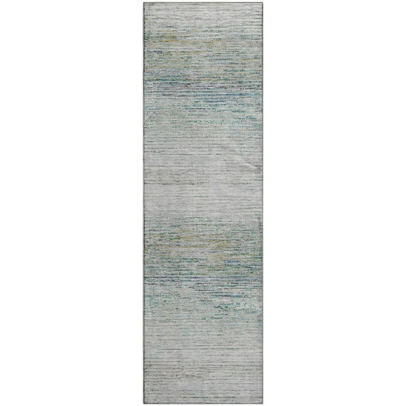 Luxury Washable Trevi Linen 2\'3\" x 7\'6\" Runner Rug