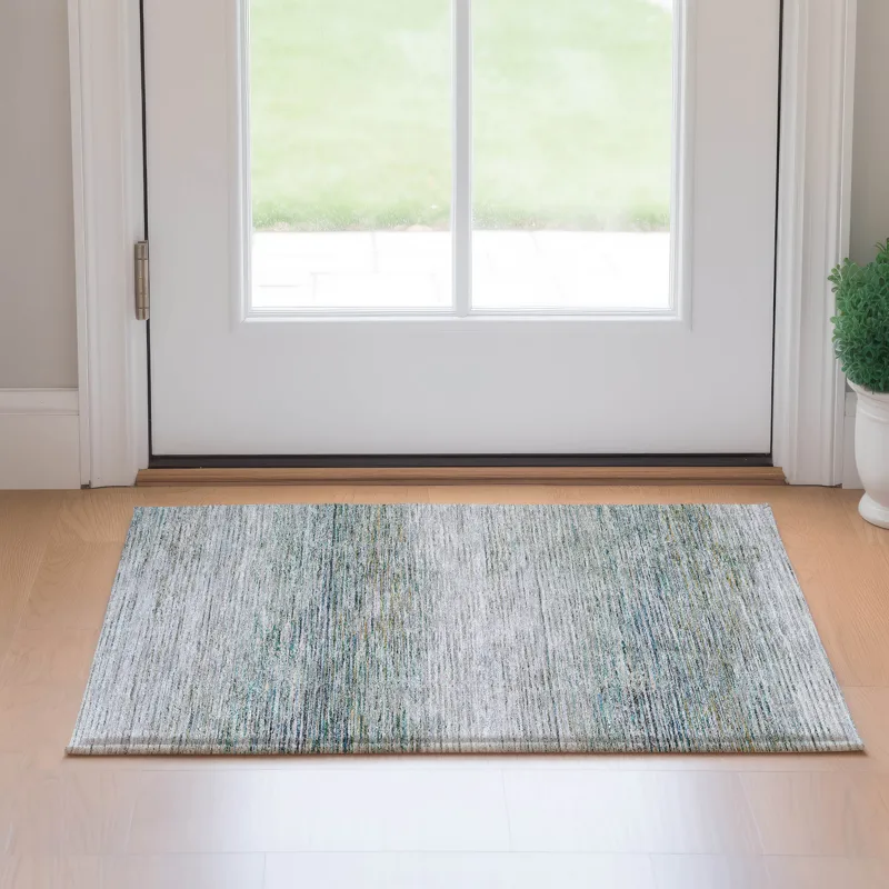 Luxury Washable Trevi Linen 1\'8\" x 2\'6\" Rug