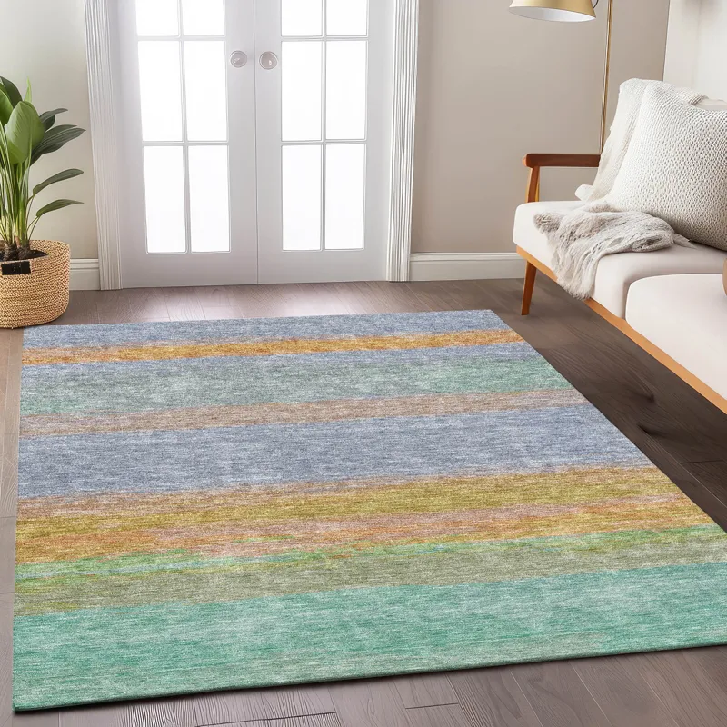 Luxury Washable Trevi Lavender 9\' x 12\' Rug