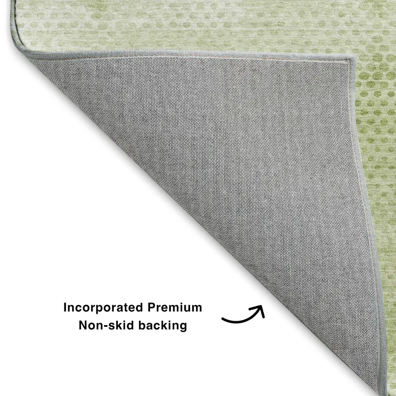 Luxury Washable Trevi Mint 8\' x 10\' Rug