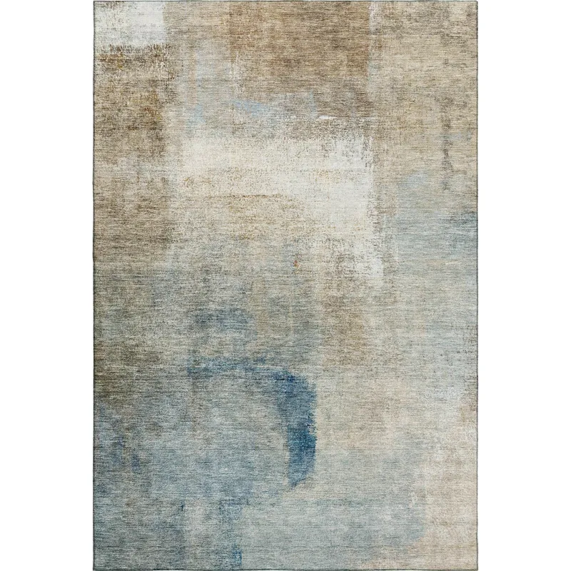 Luxury Washable Trevi Taupe 5\' x 7\'6\" Rug