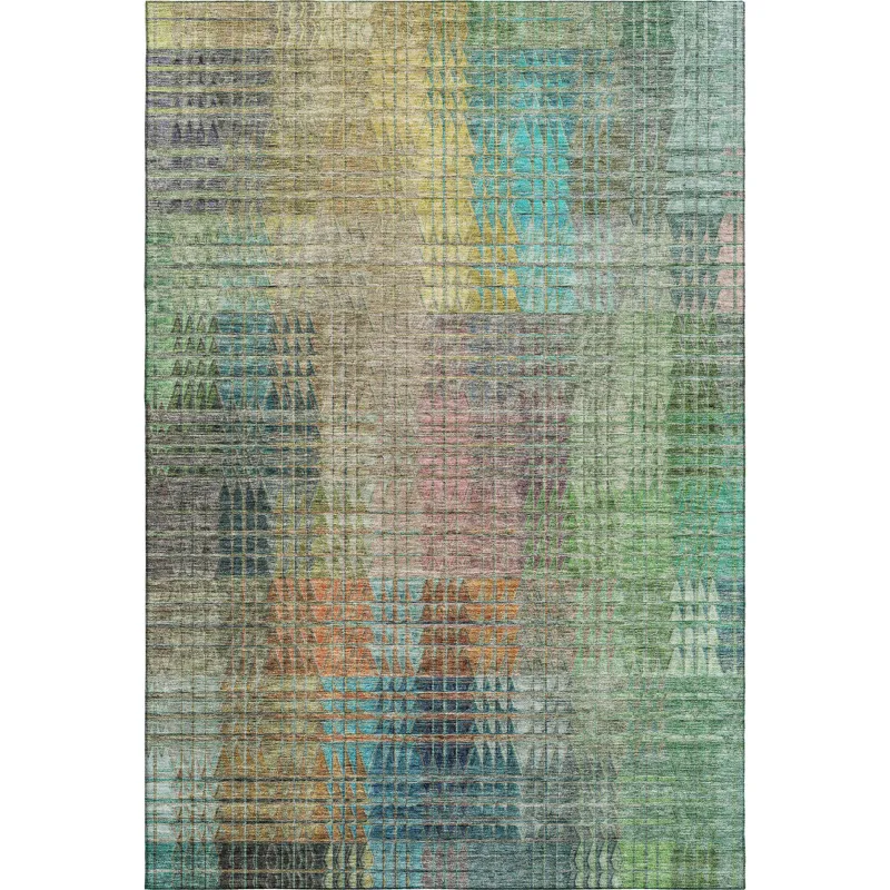 Luxury Washable Trevi Green 10\' x 14\' Rug