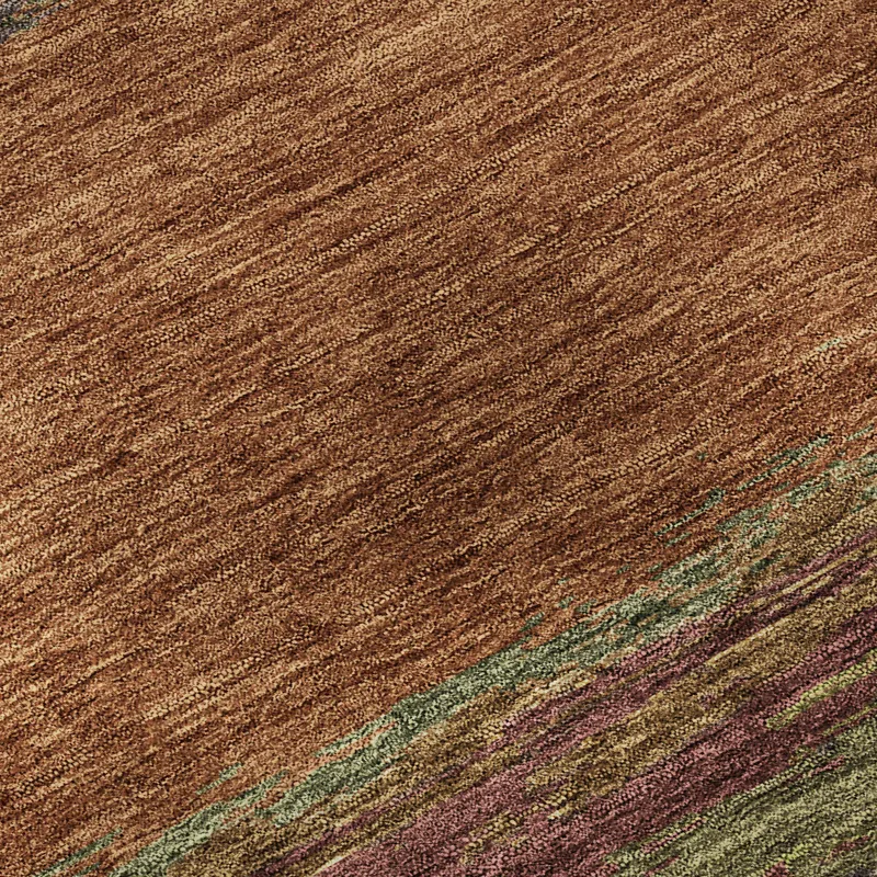 Luxury Washable Trevi Terracotta 3\' x 5\' Rug