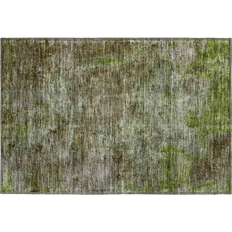 Luxury Washable Trevi Mocha 1\'8\" x 2\'6\" Rug