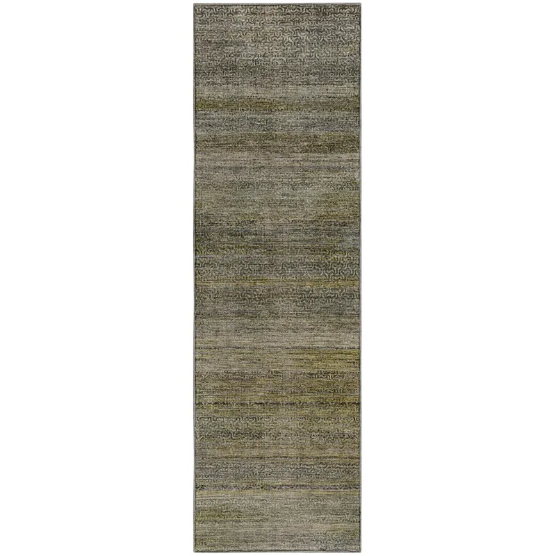 Machine Washable Vico Aloe 2\'3\" x 7\'6\" Runner Rug