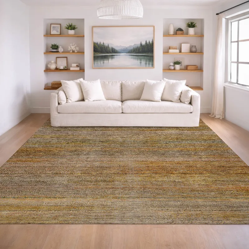 Machine Washable Vico Copper 5\' x 7\'6\" Rug