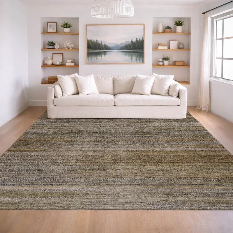 Machine Washable Vico Taupe 3\' x 5\' Rug