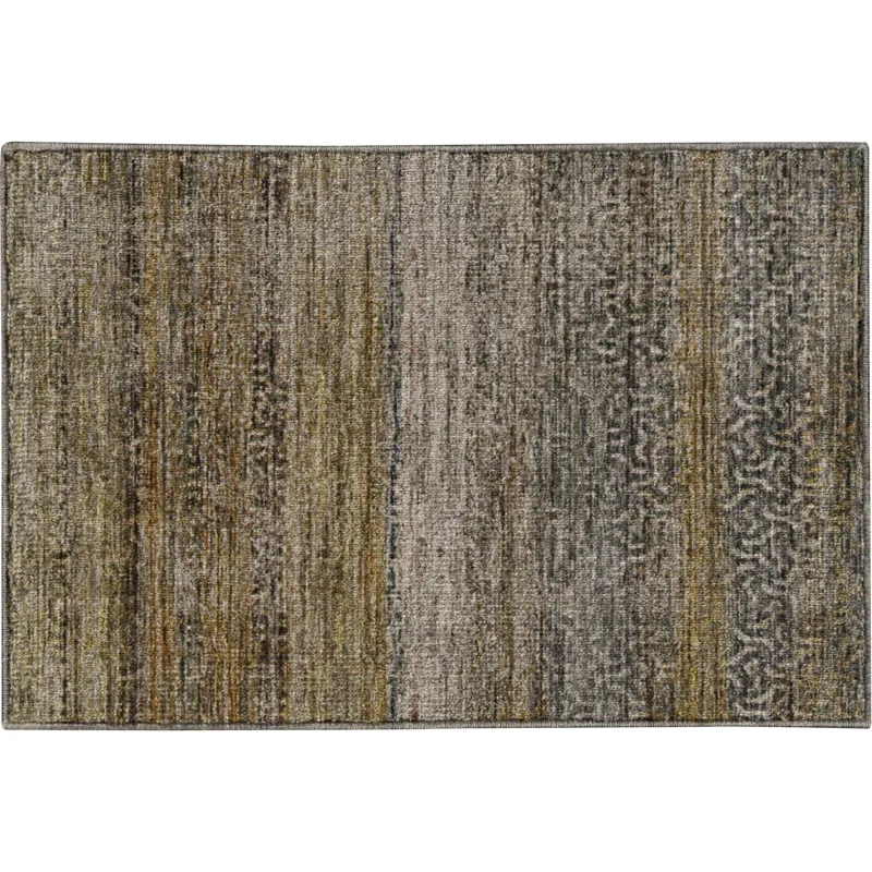 Machine Washable Vico Taupe 1\'8\" x 2\'6\" Rug