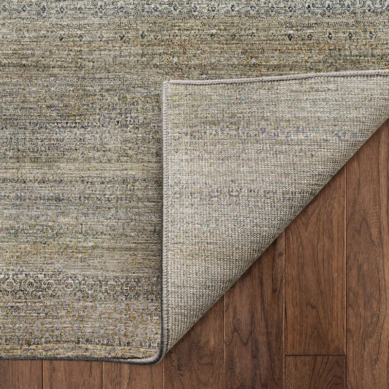 Machine Washable Vico Taupe 1\'8\" x 2\'6\" Rug