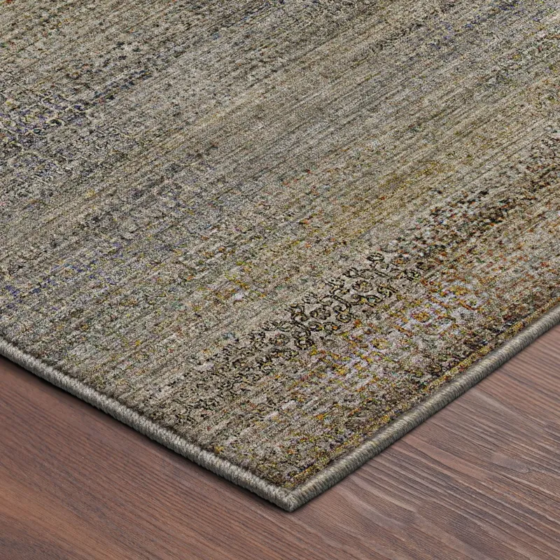Machine Washable Vico Taupe 1\'8\" x 2\'6\" Rug