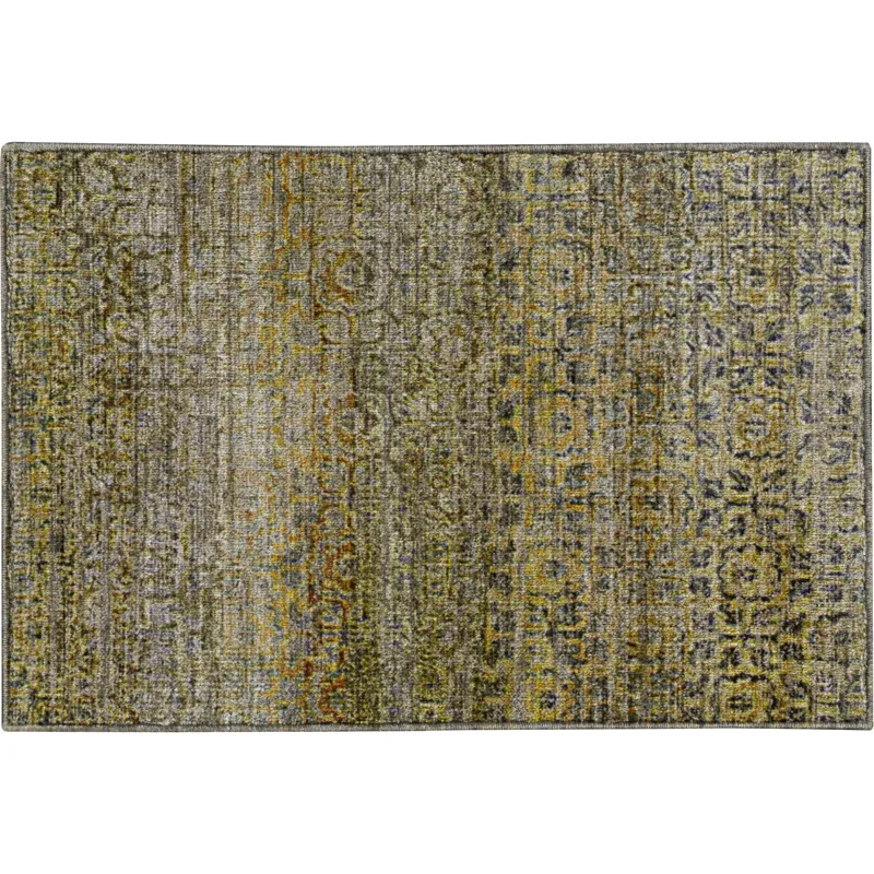 Machine Washable Vico Aloe 1\'8\" x 2\'6\" Rug
