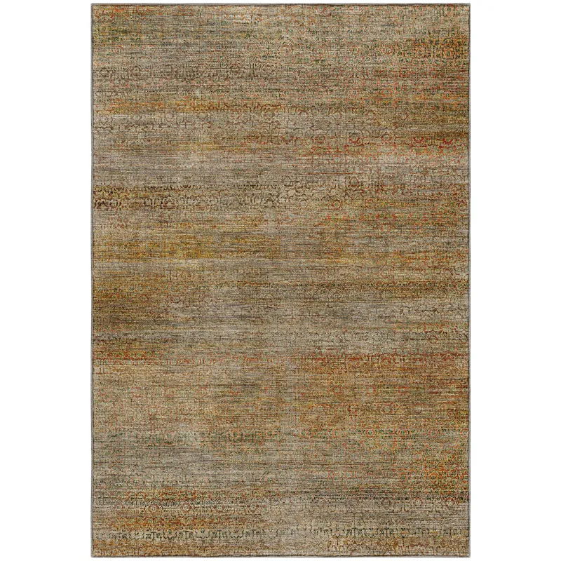 Machine Washable Vico Khaki 6\'6\" x 9\'6\" Rug