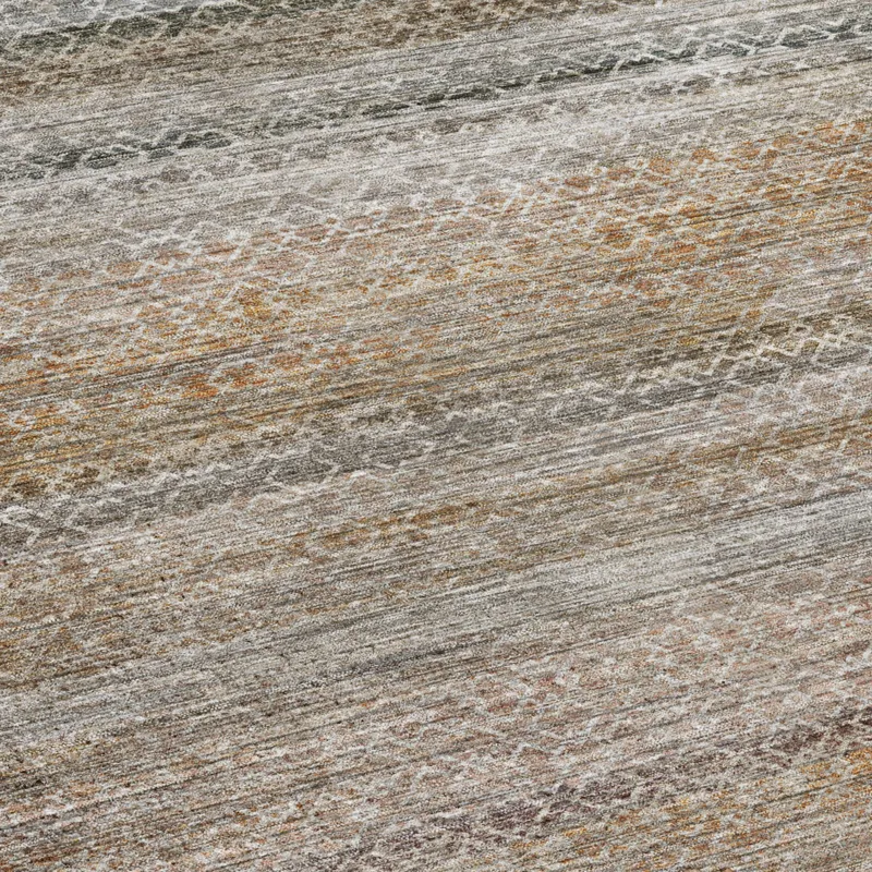 Machine Washable Vico Khaki 3\' x 5\' Rug