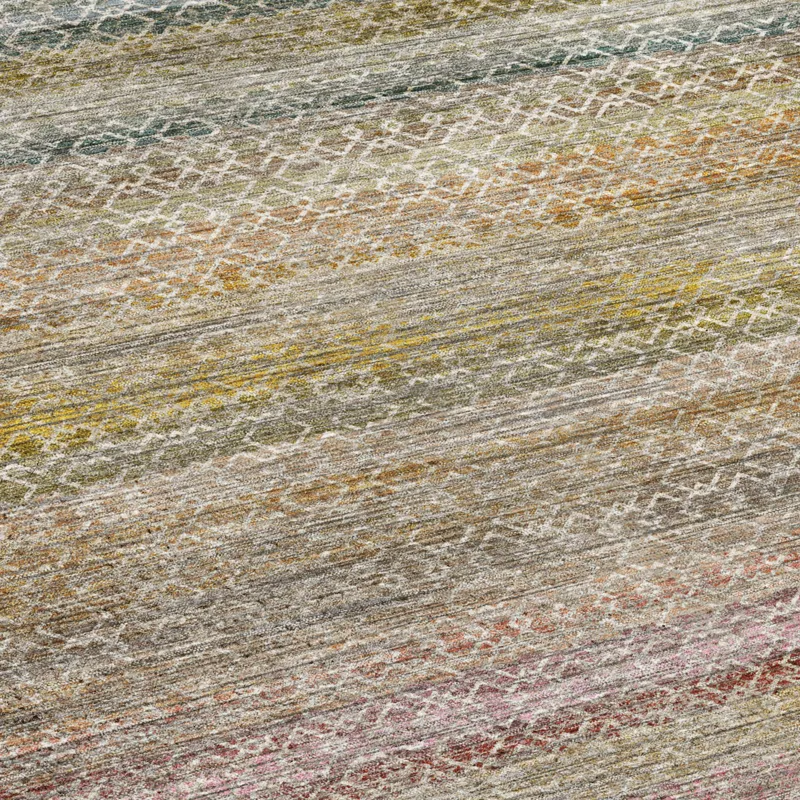 Machine Washable Vico Multi 9\' x 12\' Rug
