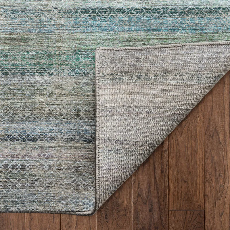 Machine Washable Vico Sky 2\'6\" x 3\'10\" Rug