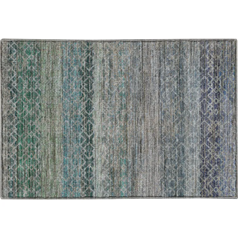 Machine Washable Vico Sky 1\'8\" x 2\'6\" Rug