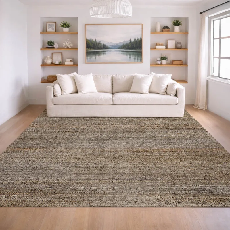 Machine Washable Vico Beige 9\' x 12\' Rug