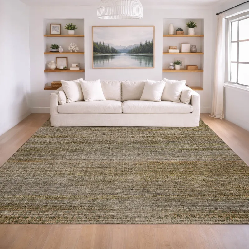 Machine Washable Vico Fern 9\' x 12\' Rug
