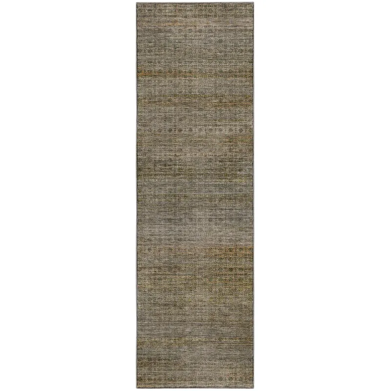 Machine Washable Vico Fern 2\'3\" x 7\'6\" Runner Rug