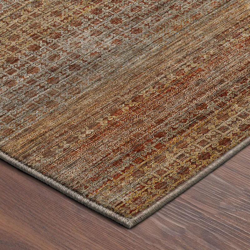 Machine Washable Vico Paprika 10\' x 14\' Rug