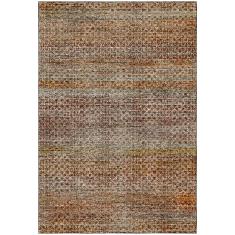 Machine Washable Vico Paprika 10\' x 14\' Rug