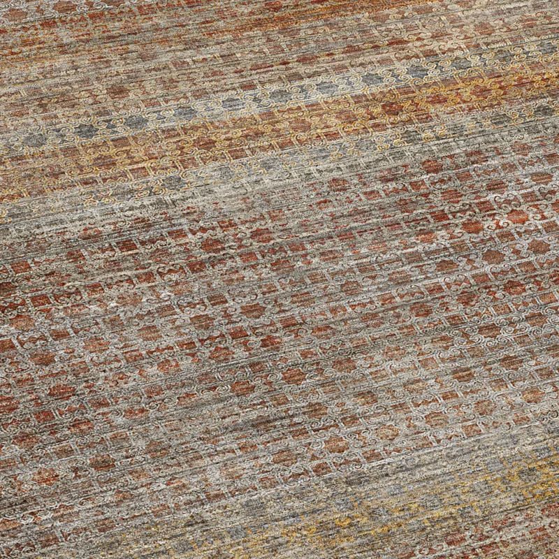 Machine Washable Vico Paprika 10\' x 14\' Rug
