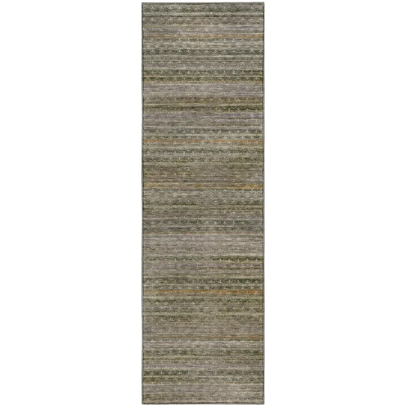 Machine Washable Vico Basil 2\'3\" x 7\'6\" Runner Rug
