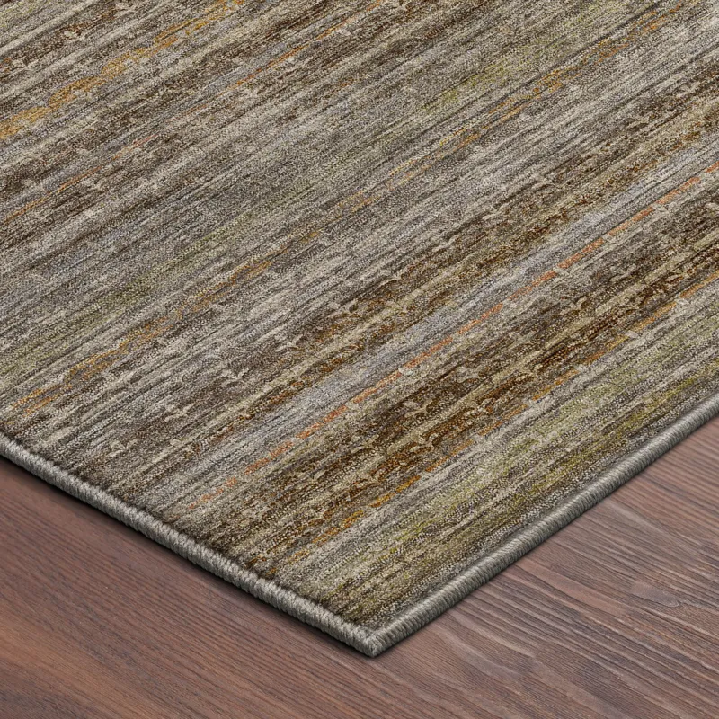Machine Washable Vico Chocolate 1\'8\" x 2\'6\" Rug
