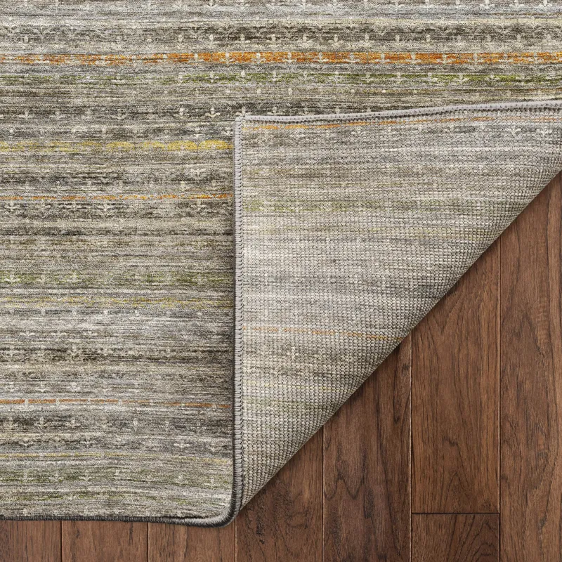 Machine Washable Vico Gray 9\' x 12\' Rug