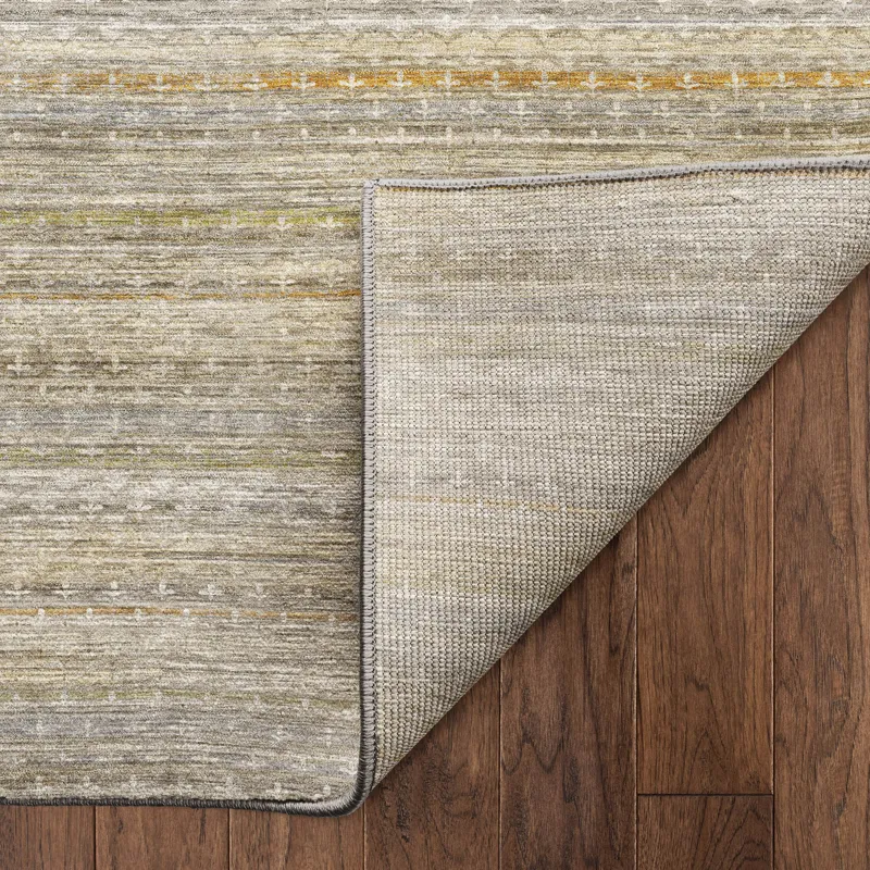 Machine Washable Vico Ivory 2\'6\" x 3\'10\" Rug