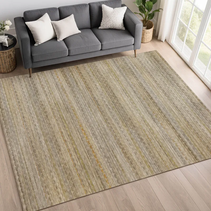 Machine Washable Vico Ivory 2\'6\" x 3\'10\" Rug