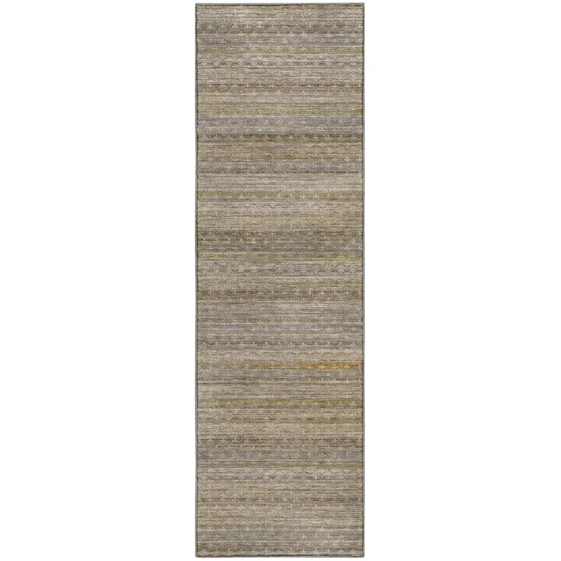 Machine Washable Vico Ivory 2\'3\" x 7\'6\" Runner Rug