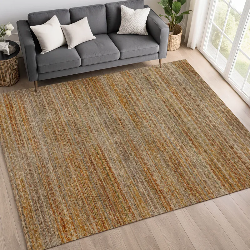 Machine Washable Vico Paprika 10\' x 14\' Rug